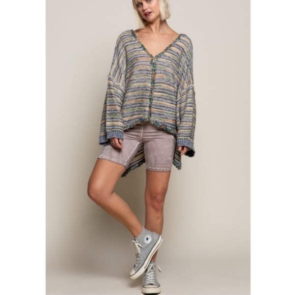 🐑POL Clothing Hi Lo Oversized Lounging Sweater - Picture 5 of 16